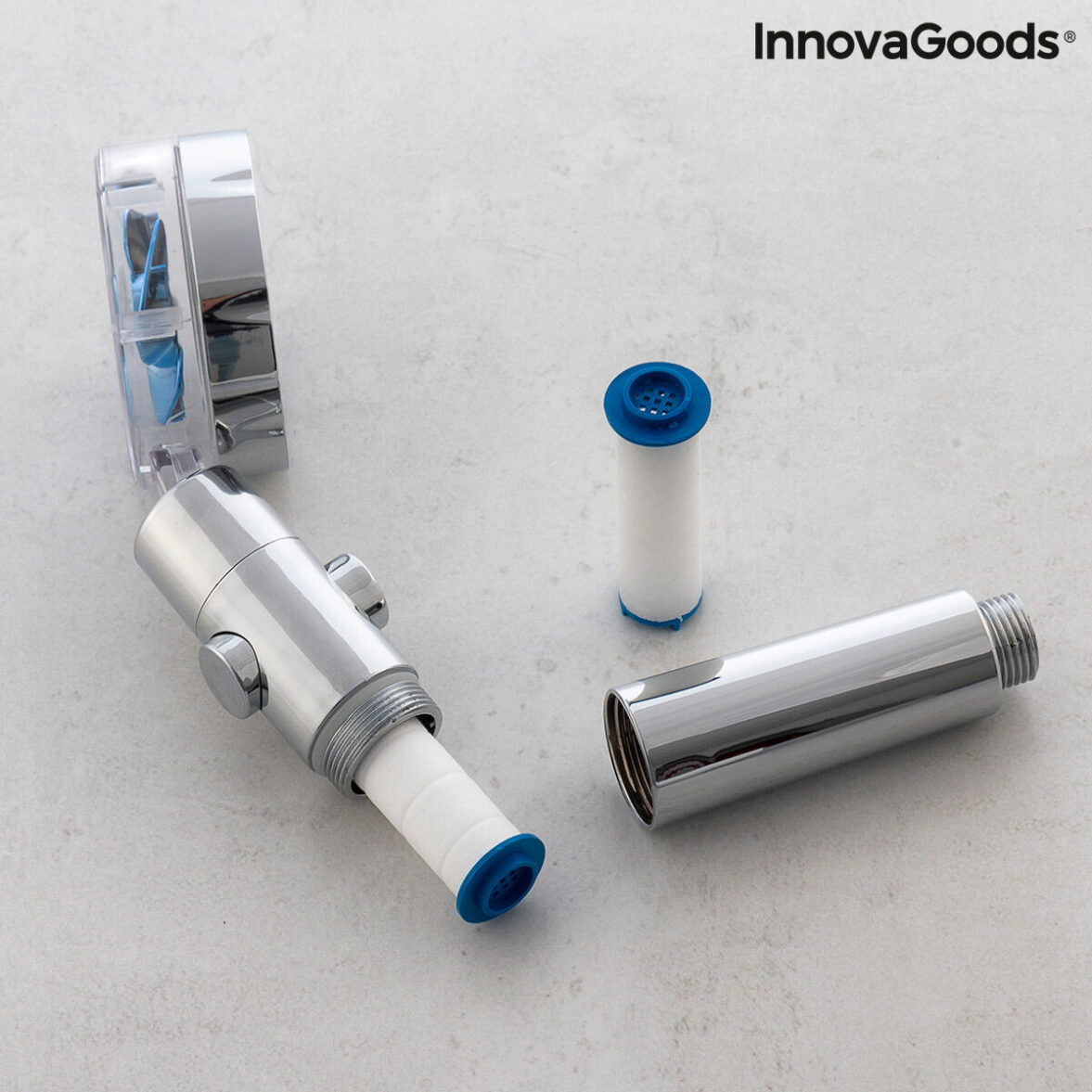Ecoducha con Hélice de Presión y Filtro Purificador InnovaGoods HELIWER Multicolor Acero Inoxidable (Reacondicionado A) - Imagen 5