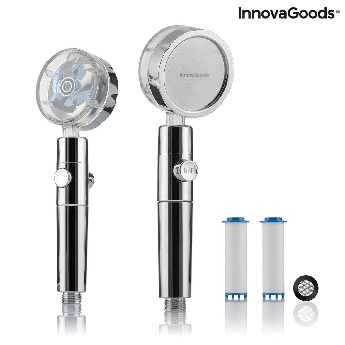 Ecoducha con Hélice de Presión y Filtro Purificador InnovaGoods HELIWER Multicolor Acero Inoxidable (Reacondicionado A) - Imagen 8
