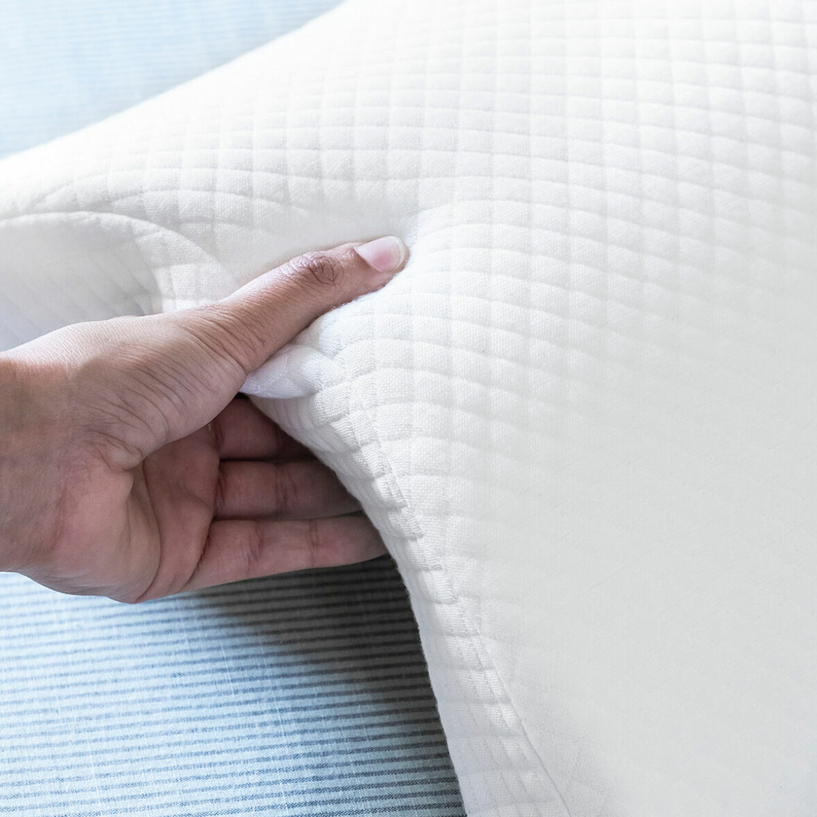 Almohada Viscoelástica Cervical para Parejas Cozzy InnovaGoods Blanco Espuma viscoelástica (Reacondicionado A) - Imagen 4
