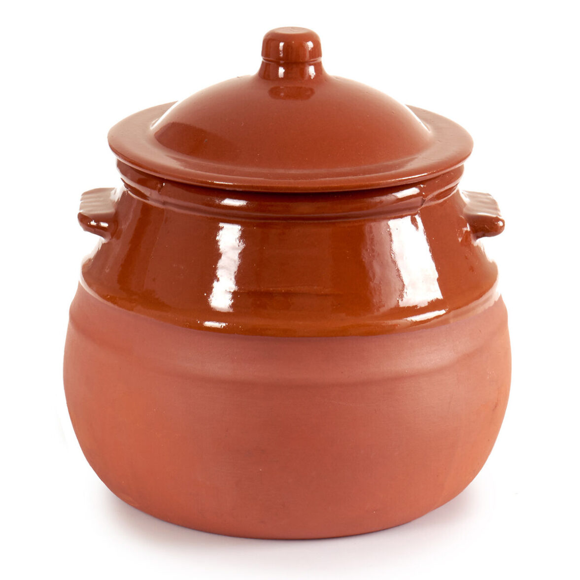 Olla con Tapa Barro cocido 2 L 19 x 20,5 x 18 cm (4 Unidades) - Imagen 3