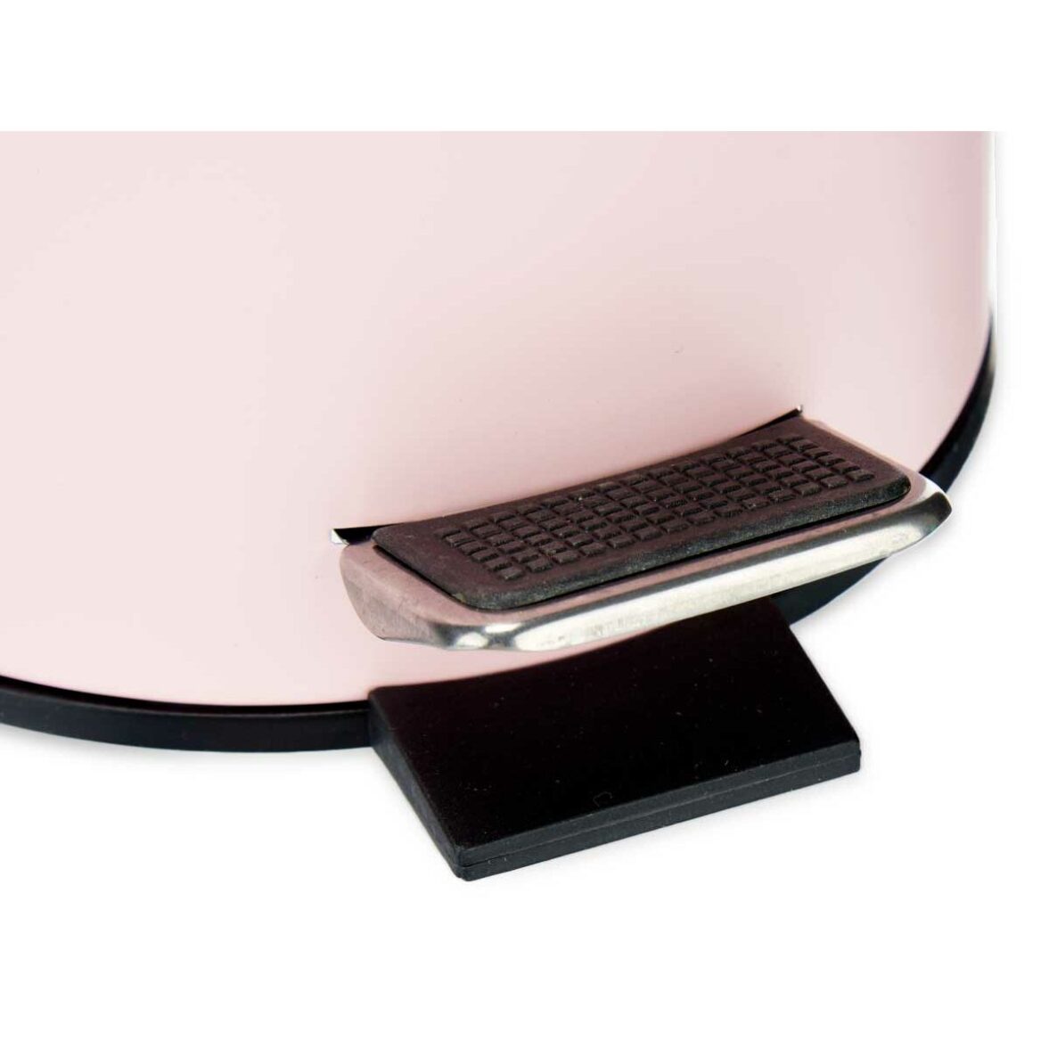 Papelera Rosa Metal Bambú 3 L (4 Unidades) - Imagen 3