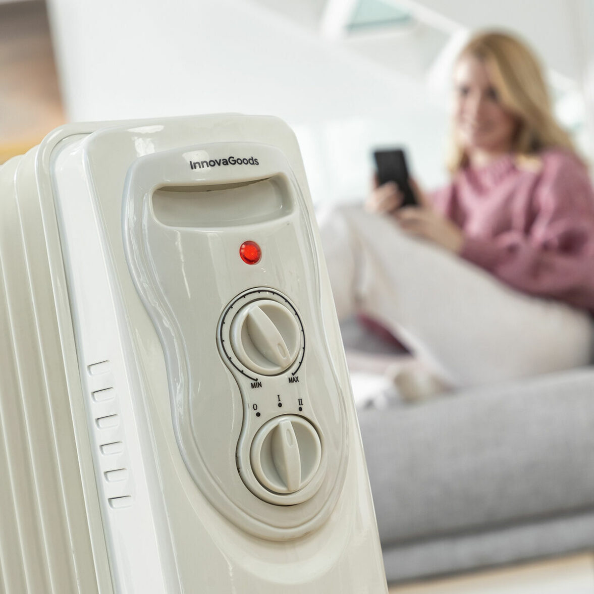 Radiador de Aceite Oinine InnovaGoods 2000 W (9 cuerpos) (Reacondicionado B) - Imagen 9