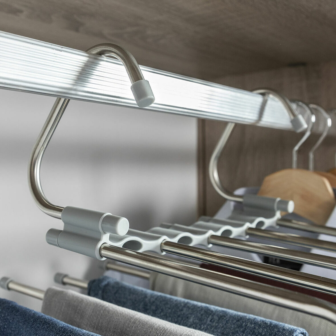 Percha Múltiple para Pantalones 5 en 1 Havser InnovaGoods Acero Inoxidable (Reacondicionado A) - Imagen 7
