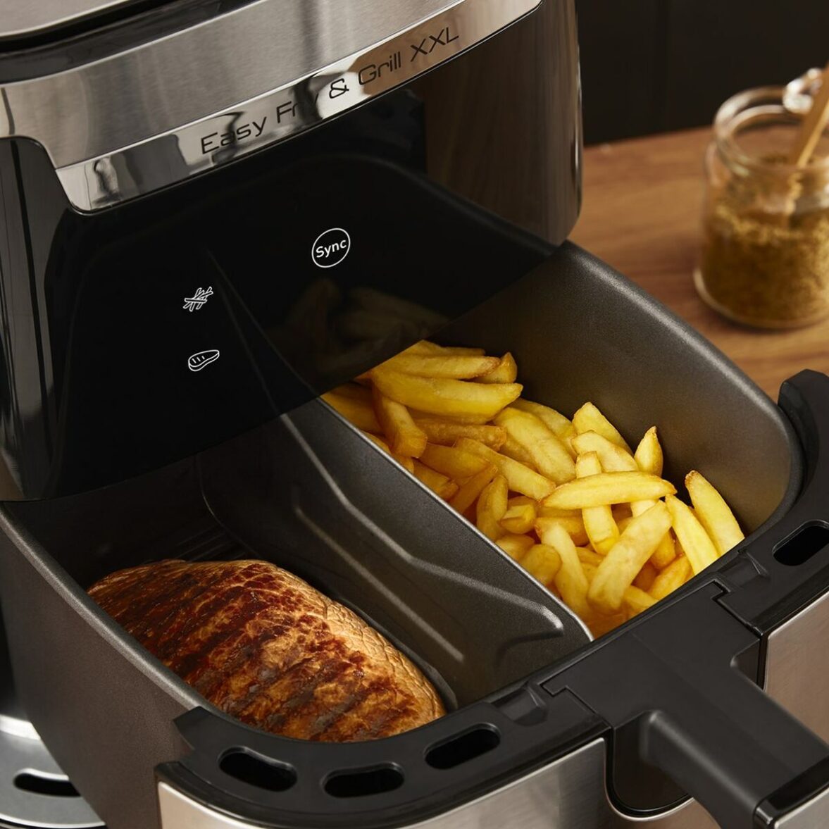 Freidora de Aire Tefal EY801D15 1650 W 6,5 L Negro Acero - Imagen 6