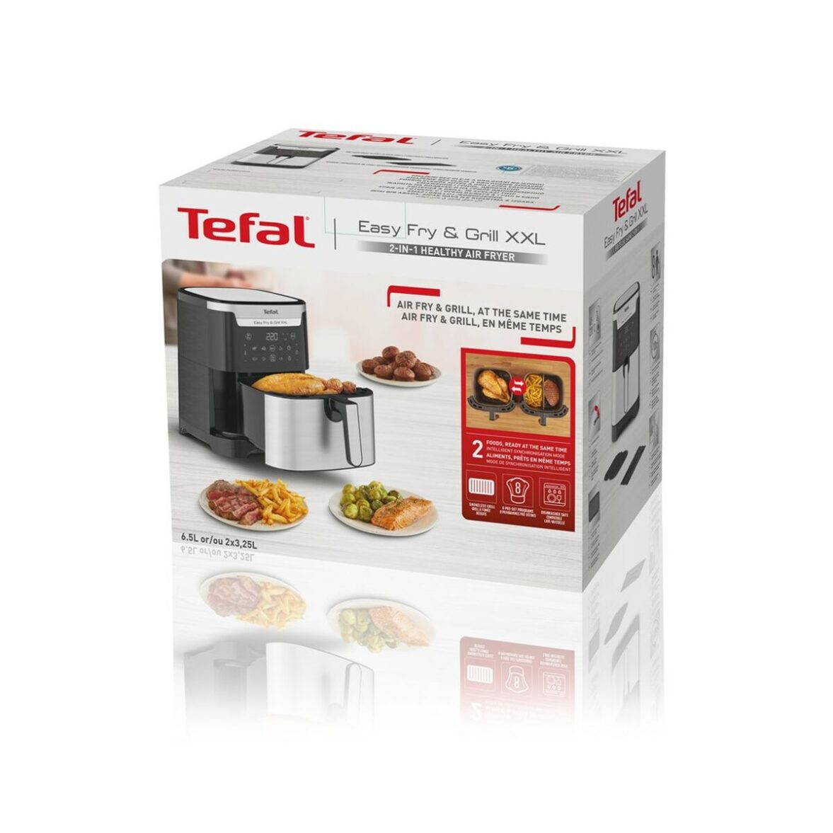 Freidora de Aire Tefal EY801D15 1650 W 6,5 L Negro Acero - Imagen 3