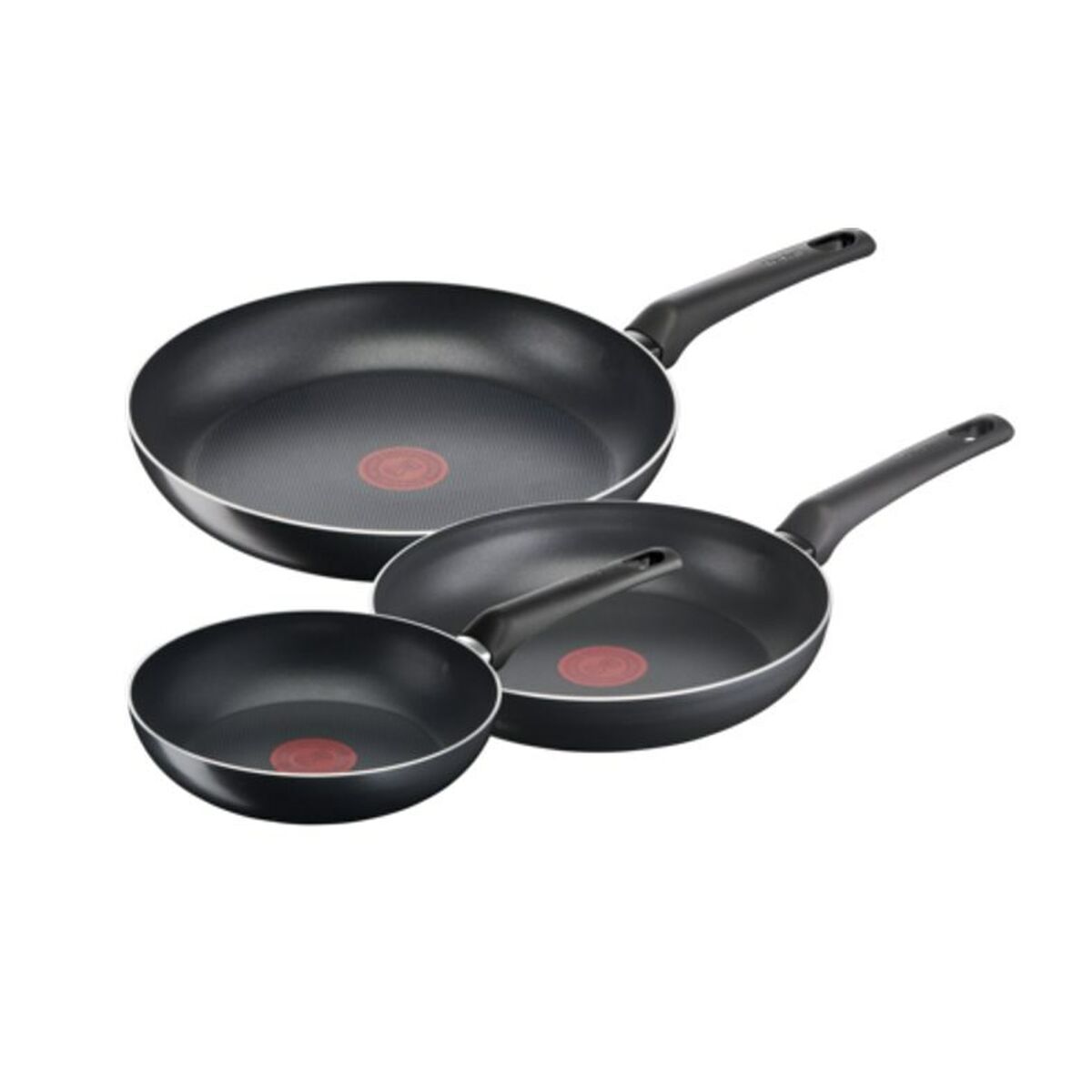 Juego de Sartenes Tefal B5569153 Negro Aluminio (3 Unidades)