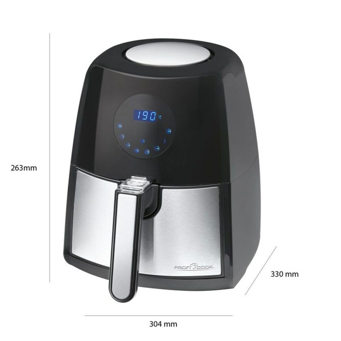 Freidora de Aire Proficook PC-FR 1147 H Negro 1500 W 2,5 L