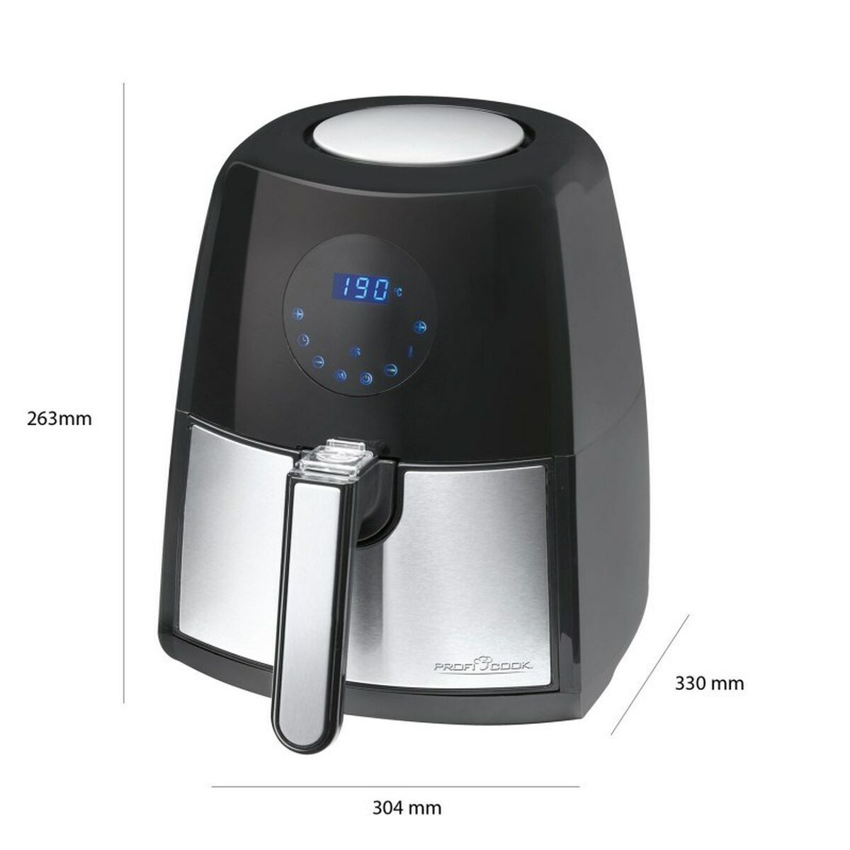 Freidora de Aire Proficook PC-FR 1147 H Negro 1500 W 2,5 L