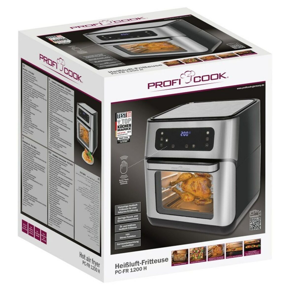 Freidora de Aire Proficook PC-FR 1200 H Negro 1500 W 11 L