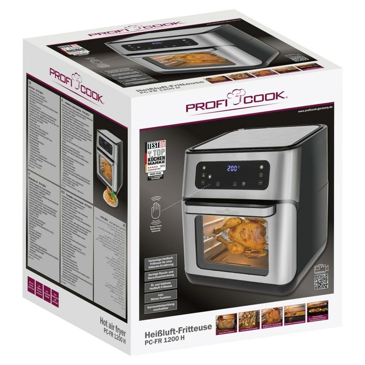 Freidora de Aire Proficook PC-FR 1200 H Negro 1500 W 11 L