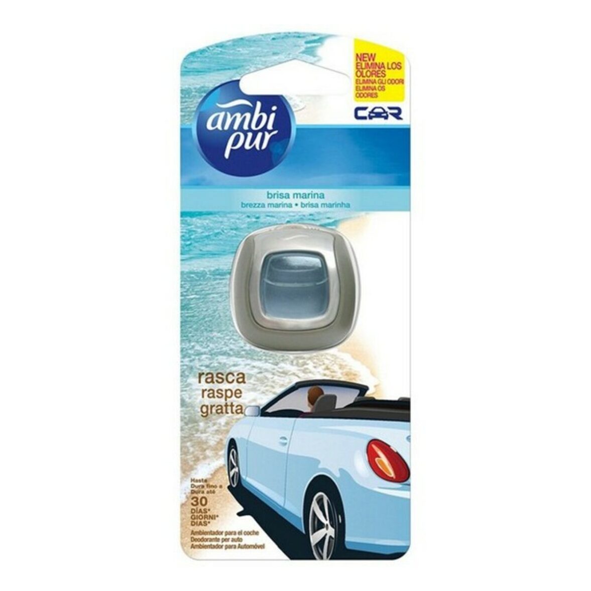 Ambientador para Coche Brezza Marina Ambi Pur Car (30 Días) 125 g