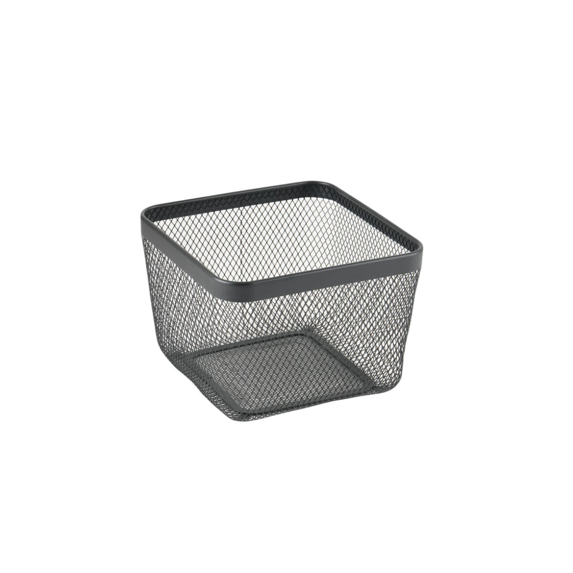 Cesta Multiusos Confortime Negro Metal 24,5 x 24,5 x 17 cm (8 Unidades) - Imagen 3