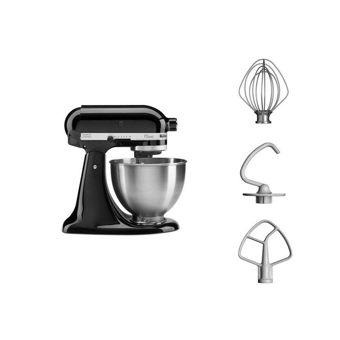 Robot de Cocina KitchenAid 5K45SSEOB Negro 275 W 4,3 L - Imagen 3