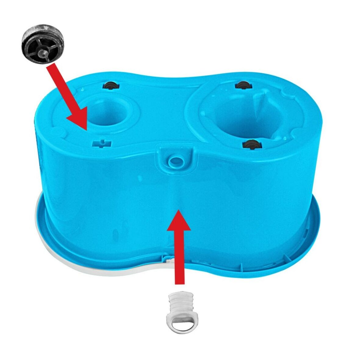 Mopa Fregona con Cubo Esperanza EHS005 Azul Blanco Microfibra - Imagen 9