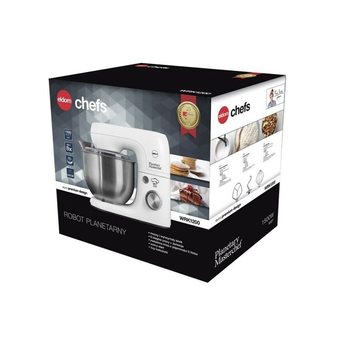 Robot de Cocina Eldom WRK1200 Blanco 800 W 5 L - Imagen 4