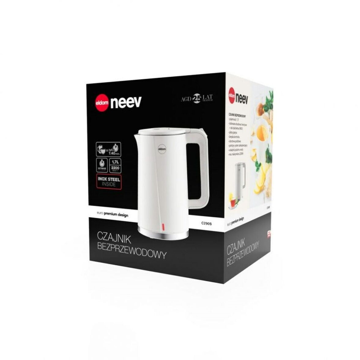 Hervidor Eldom C290S Gris 1,7 L - Imagen 3