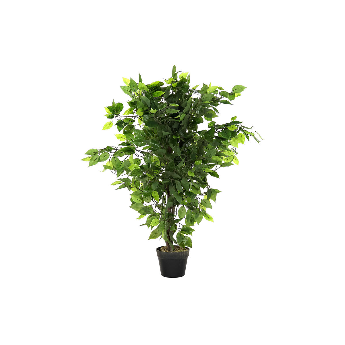 Planta Decorativa DKD Home Decor 50 x 50 x 90 cm Metal Polietileno Verde 30 x 40 cm Ficus Urbano
