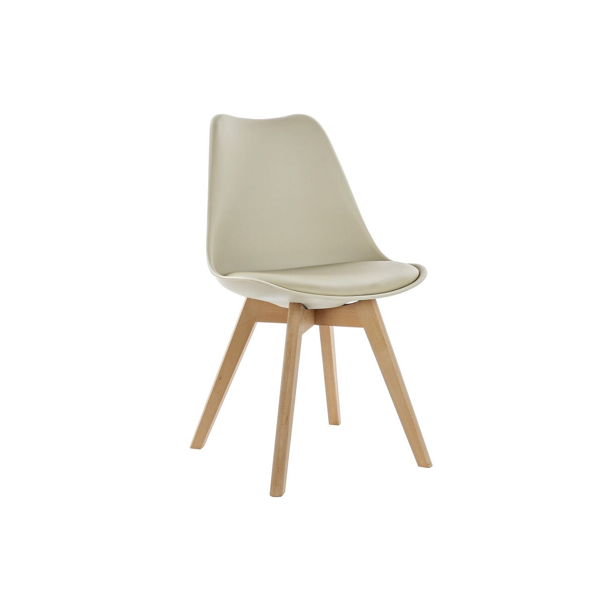 Silla DKD Home Decor 48 x 54 x 82 cm Beige Polipropileno Haya