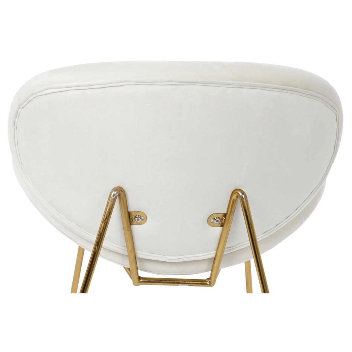 Silla DKD Home Decor Blanco Dorado 63 x 57 x 73 cm - Imagen 5