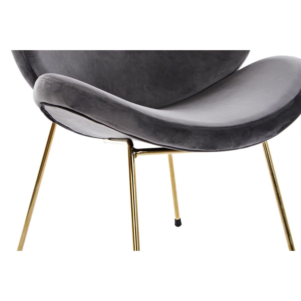 Silla DKD Home Decor 62 x 58 x 73 cm Negro Dorado Metal - Imagen 4