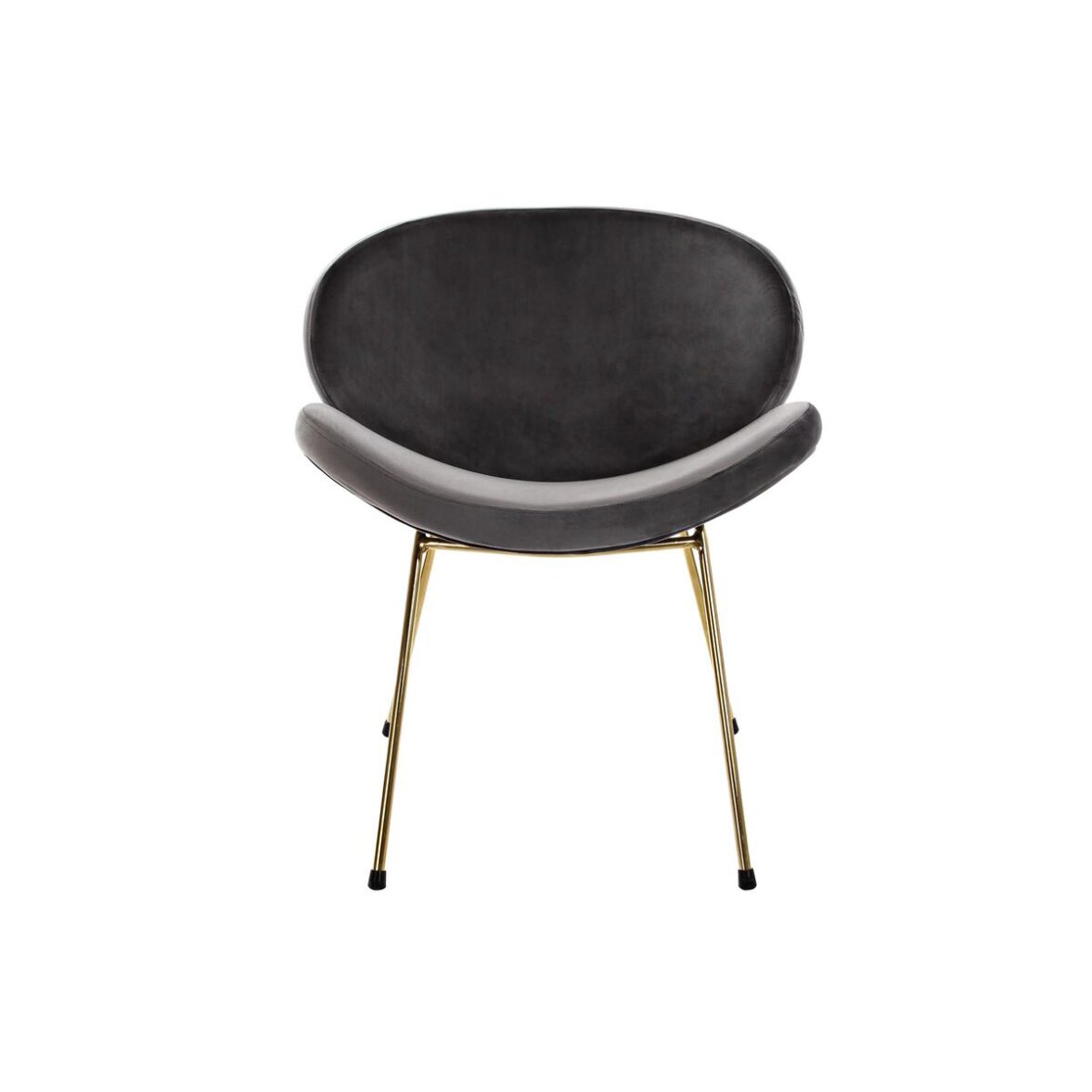 Silla DKD Home Decor 62 x 58 x 73 cm Negro Dorado Metal