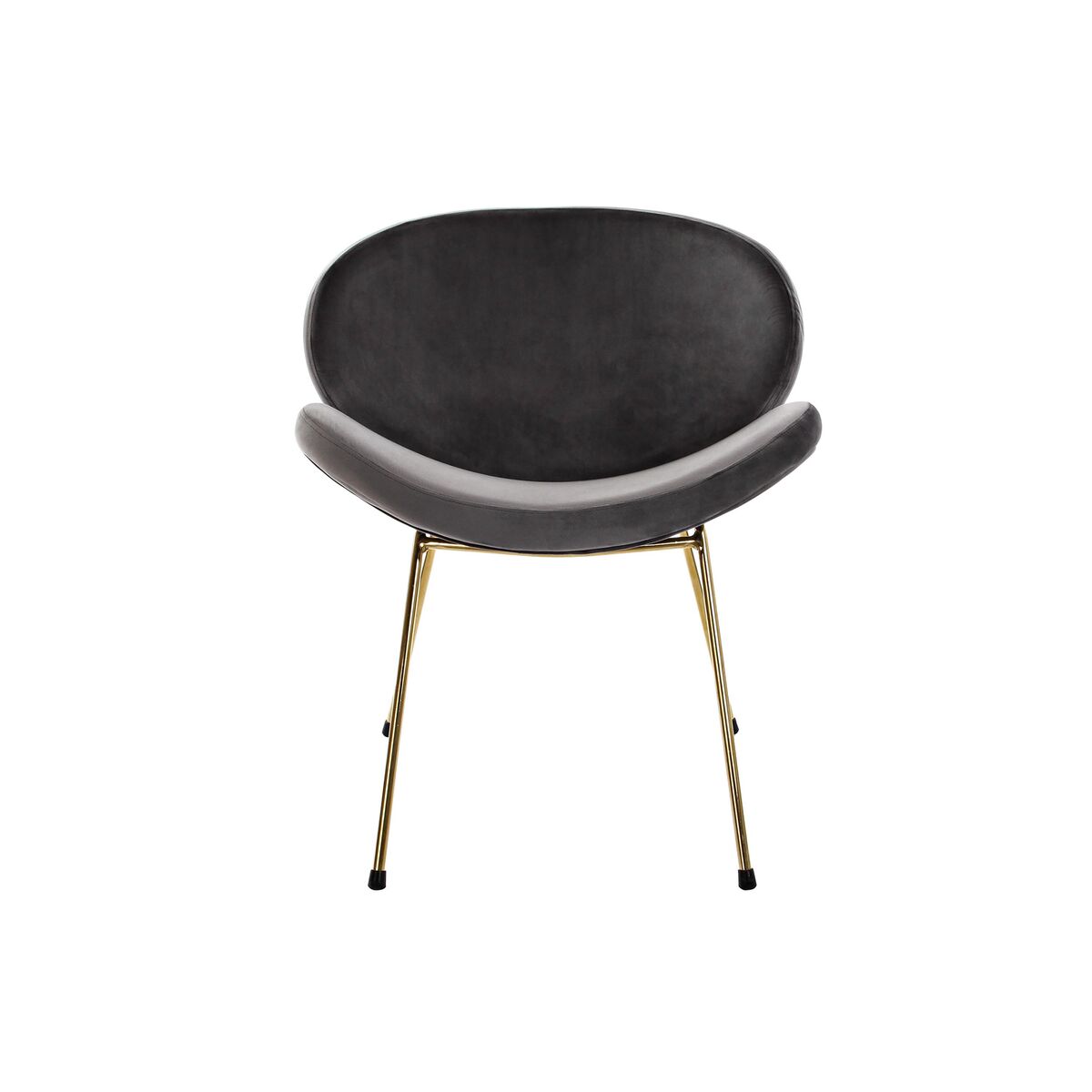 Silla DKD Home Decor 62 x 58 x 73 cm Negro Dorado Metal