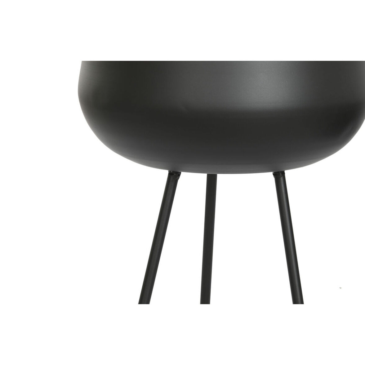 Set de Maceteros DKD Home Decor 34 x 34 x 70 cm Negro Metal - Imagen 3