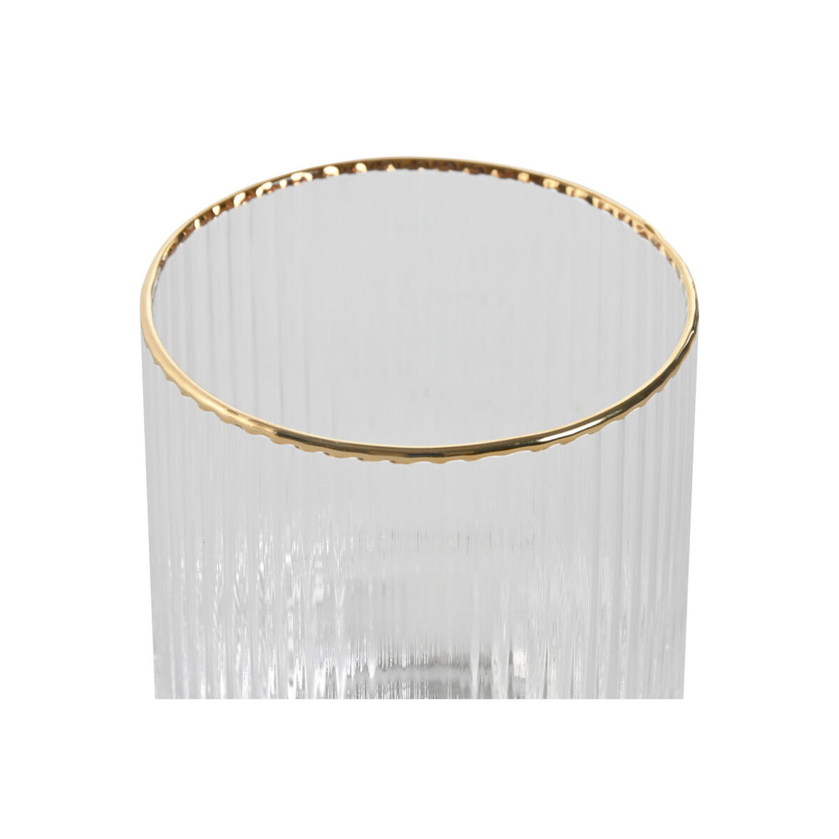 Set de Vasos Home ESPRIT Transparente Dorado Cristal 320 ml (6 Unidades) - Imagen 3