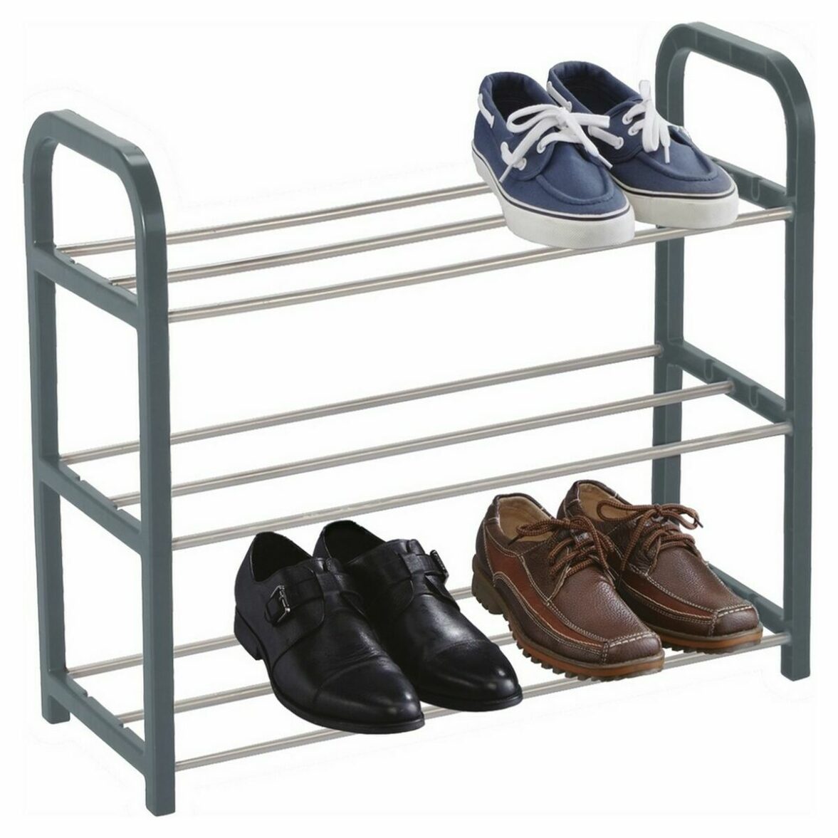 Zapatero Confortime Metal 3 niveles 40 x 19 x 44 cm (40 x 19 x 44 cm) - Imagen 4