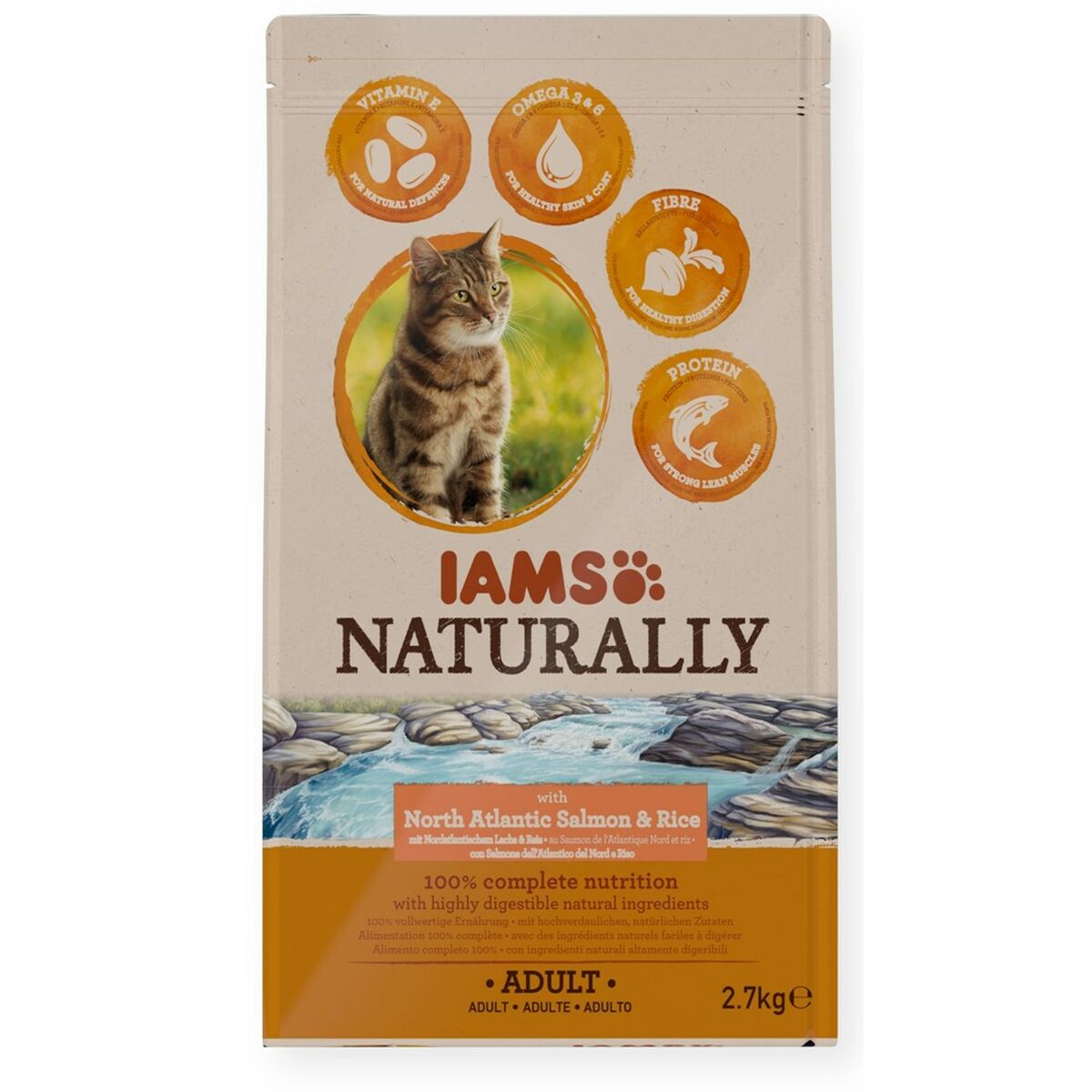 Comida para gato Eukanuba Naturally Adult Pescado