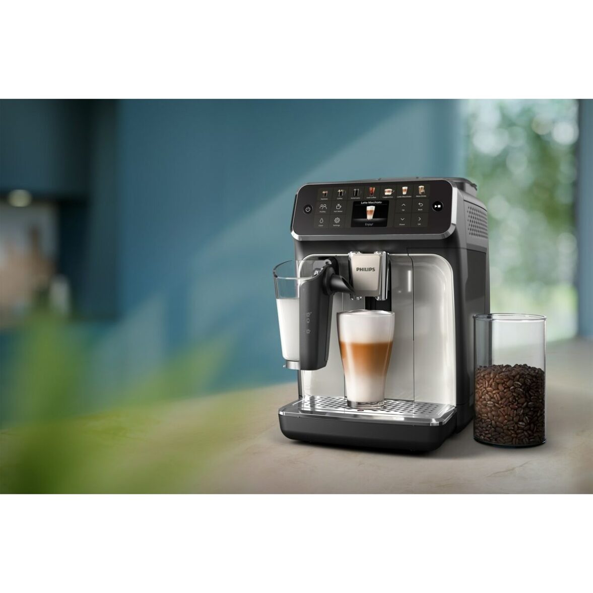 Cafetera Superautomática Philips EP4446/70 Negro Plateado 230 W 15 bar 1,8 L - Imagen 4