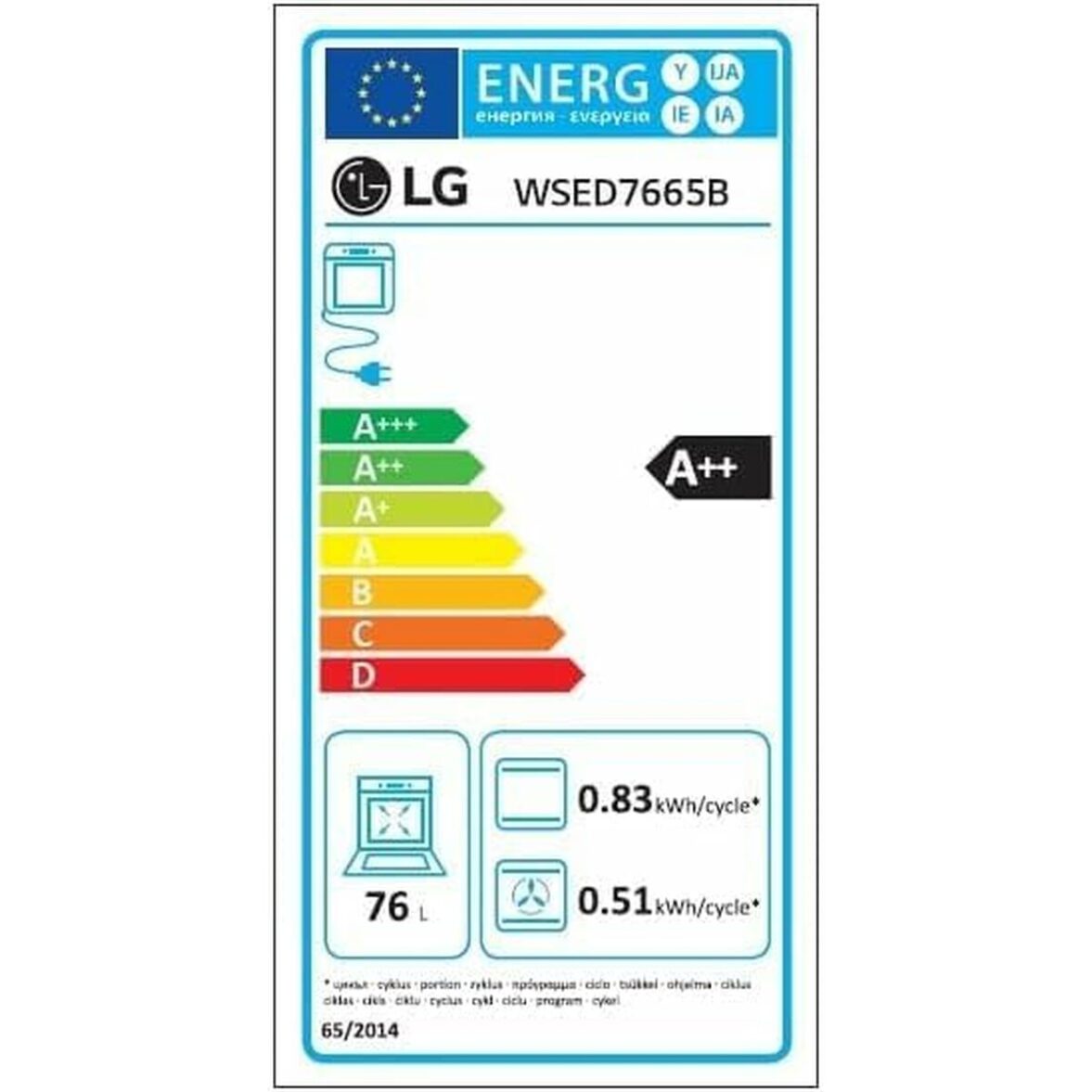 Horno LG WSED7665B.BKSQEUR 1 L - Imagen 4