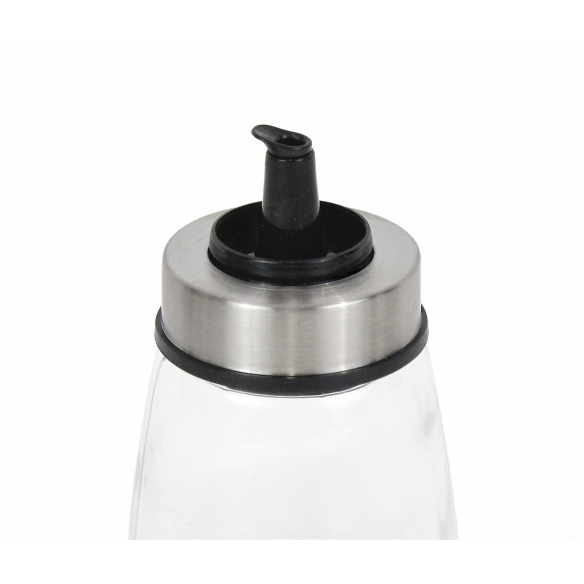 Aceitera Quttin Transparente Plateado Vidrio 200 ml 6,5 x 6,5 x 12,5 cm (12 Unidades) - Imagen 3
