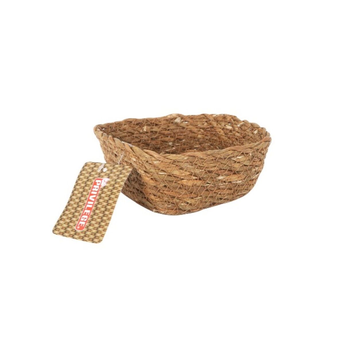 Cesta Multiusos Privilege   Marrón Mimbre Cuadrado 12 x 12 x 5 cm (36 Unidades) - Imagen 3