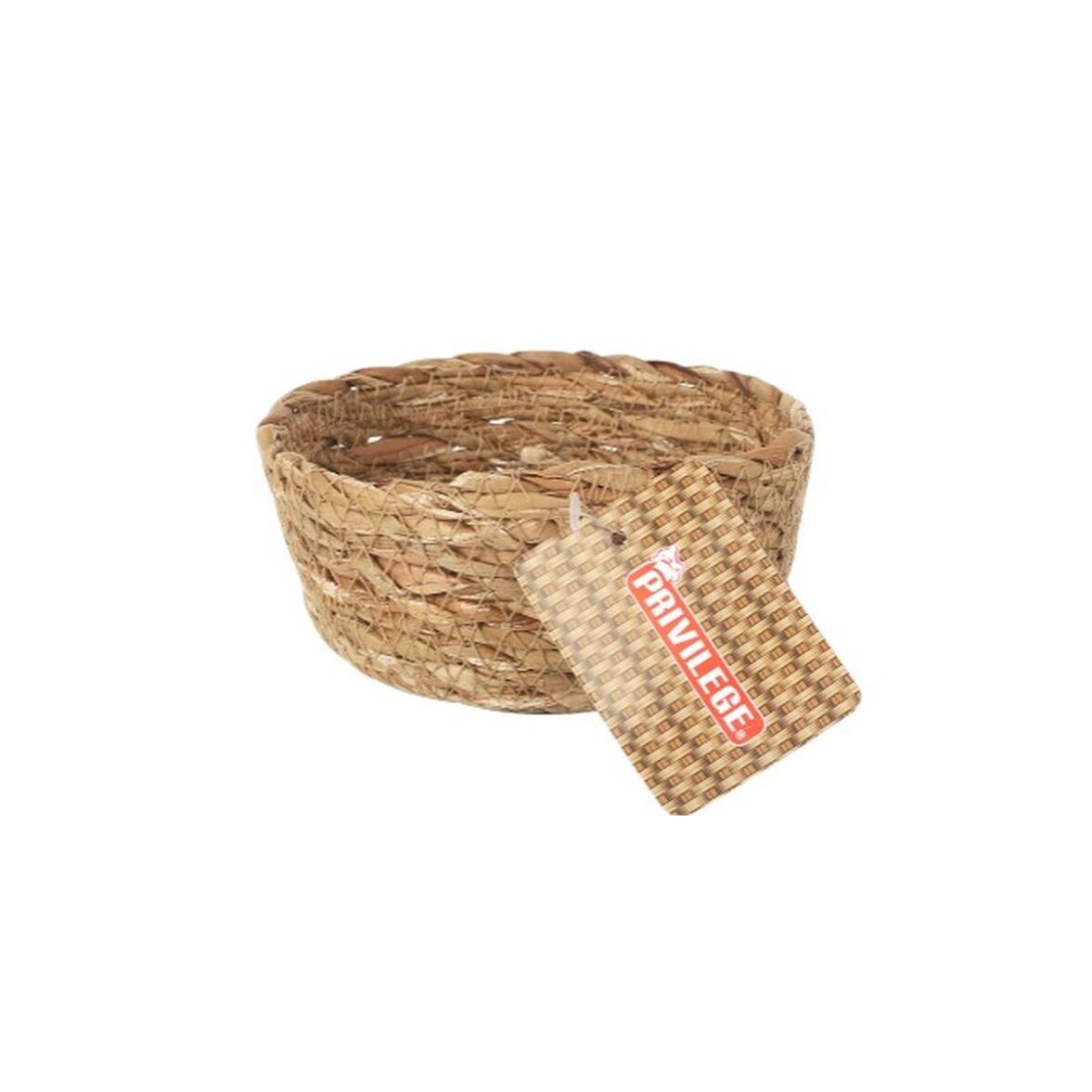 Cesta Multiusos Privilege   Marrón Mimbre Redonda ø 12 x 5 cm (36 Unidades) - Imagen 3