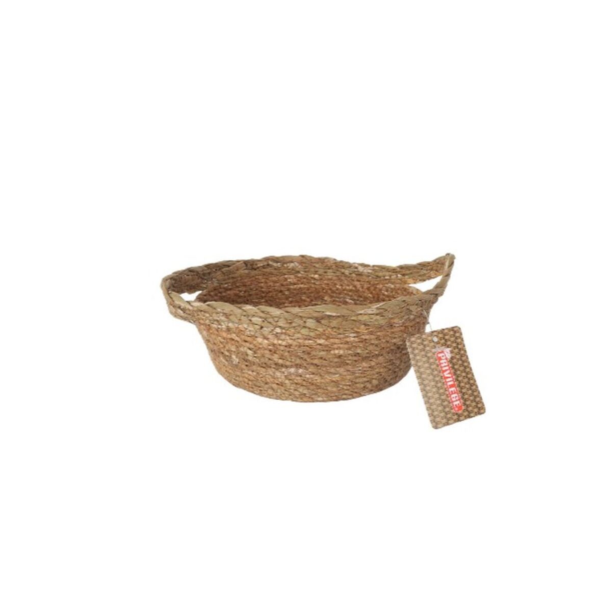 Cesta Multiusos Privilege   Marrón Mimbre ø 17 x 7 cm (18 Unidades) - Imagen 3