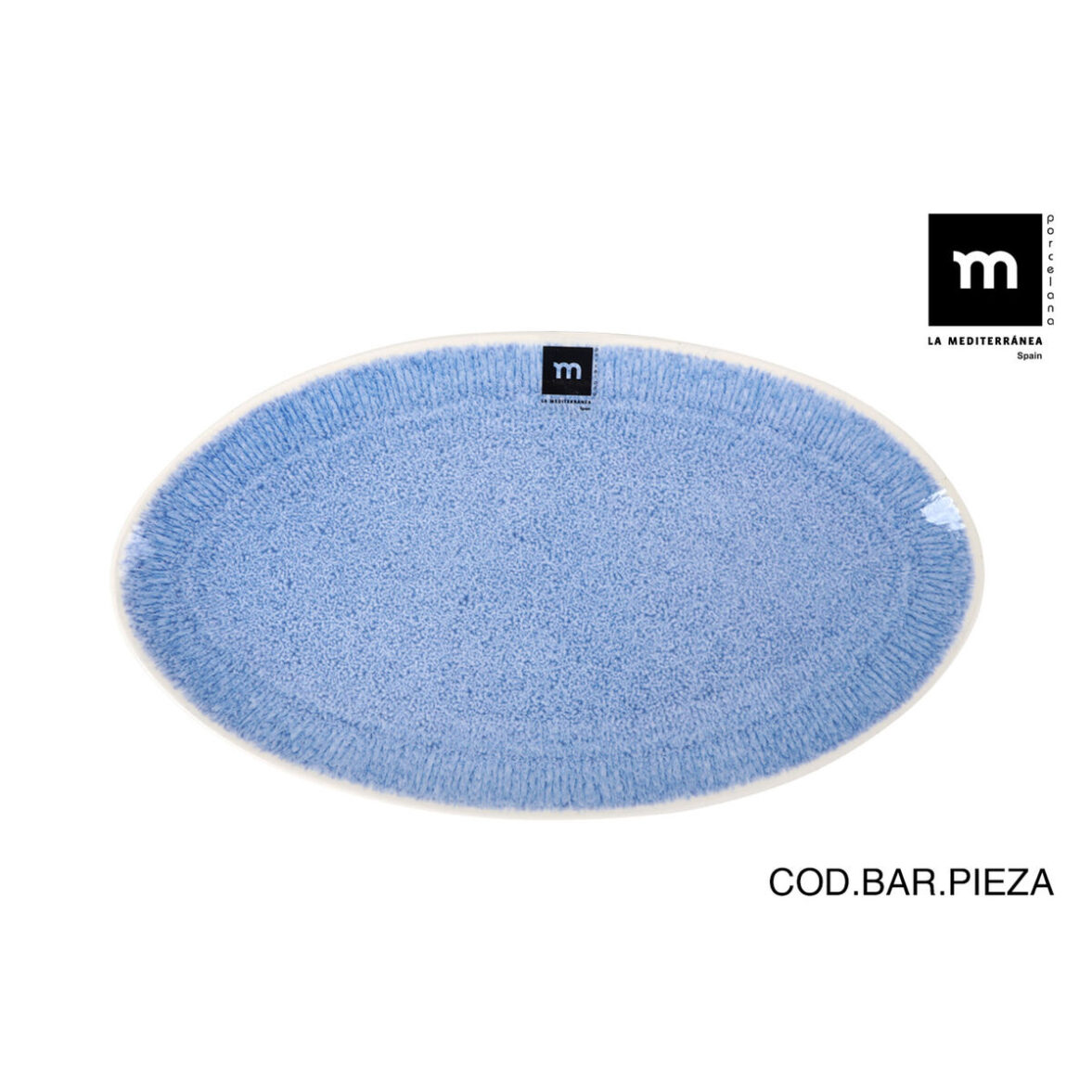 Fuente de Cocina La Mediterránea Calobra Azul 31 x 17,5 cm (24 Unidades) - Imagen 5