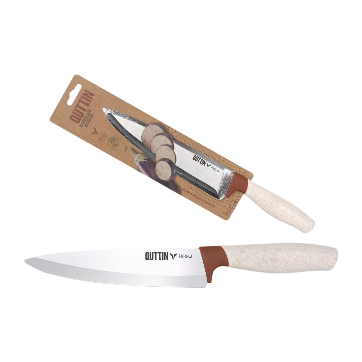 Cuchillo de Cocina Quttin Terra 20 cm (24 Unidades) - Imagen 3