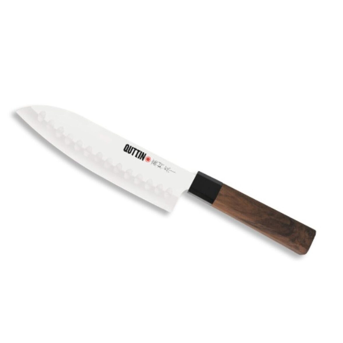 Cuchillo de Cocina Quttin SANTOKU Takamura Marrón Plateado 17 cm (12 Unidades) - Imagen 3