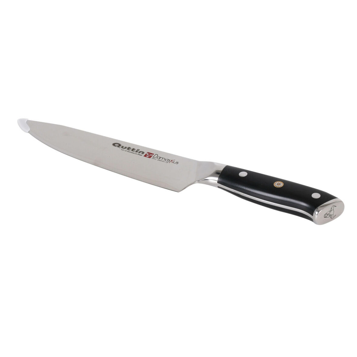 Cuchillo de Cocina Quttin DAMASKUS Negro Plateado 20 cm (2 Unidades) - Imagen 4