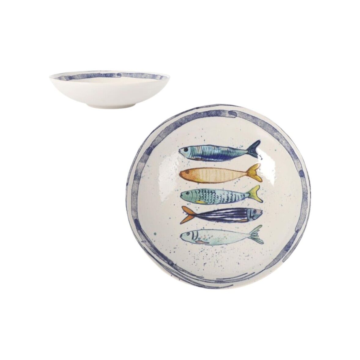 Plato Hondo La Mediterránea Peixe Ø 21 cm (12 Unidades) - Imagen 3