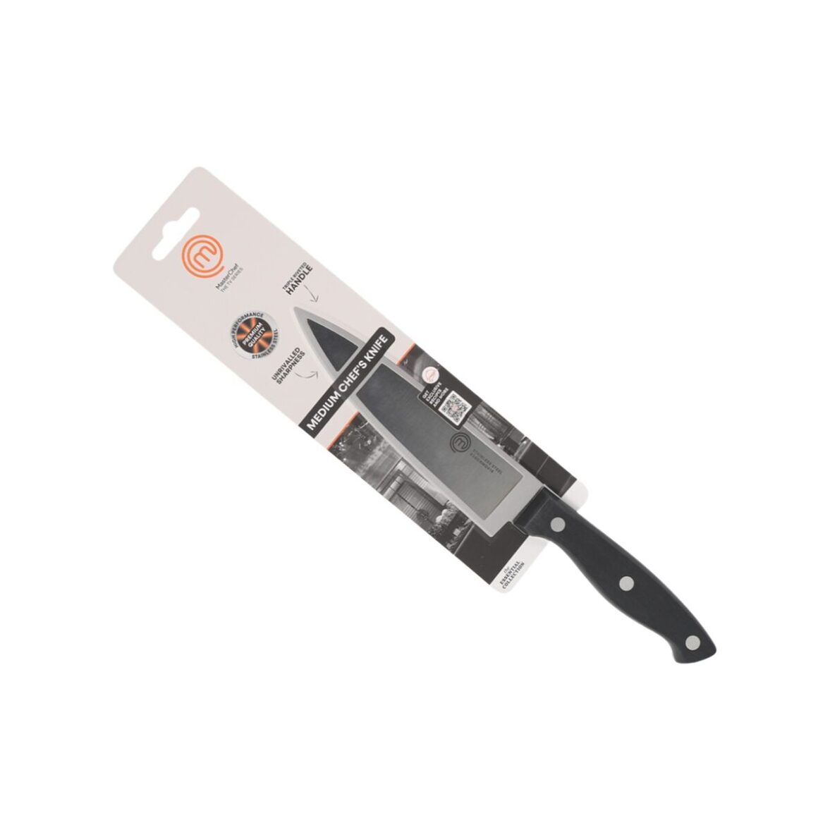 Cuchillo de Cocina MasterChef Chef Negro Plateado 15 cm (18 Unidades) - Imagen 5