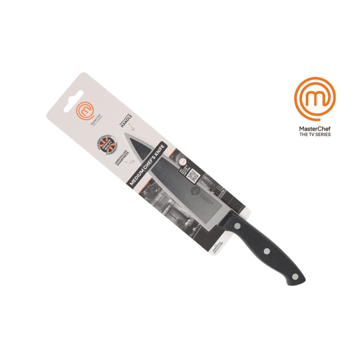 Cuchillo de Cocina MasterChef Chef Negro Plateado 15 cm (18 Unidades) - Imagen 4