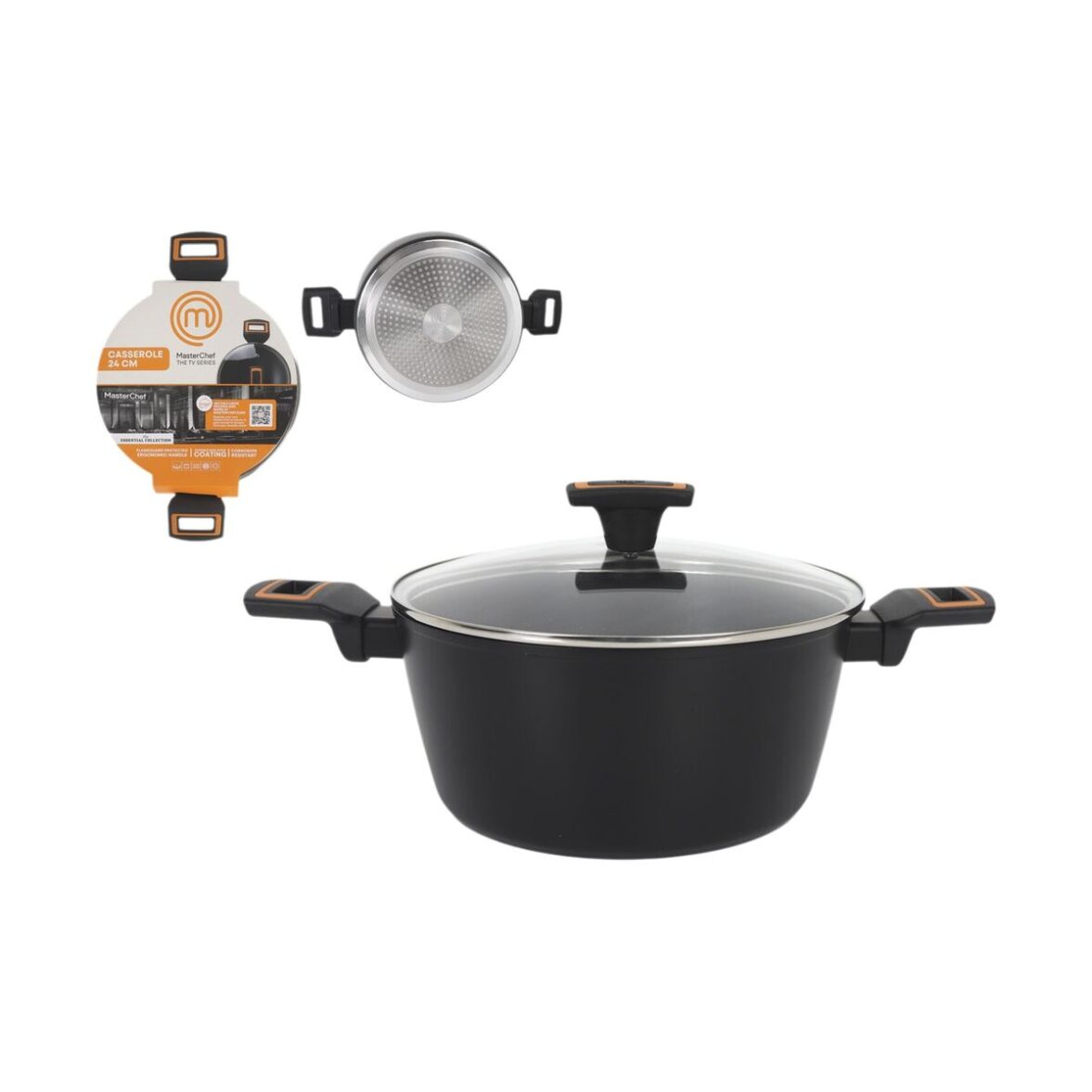 Cacerola Con Tapa MasterChef 24 cm 2,5 mm (4 Unidades) - Imagen 5