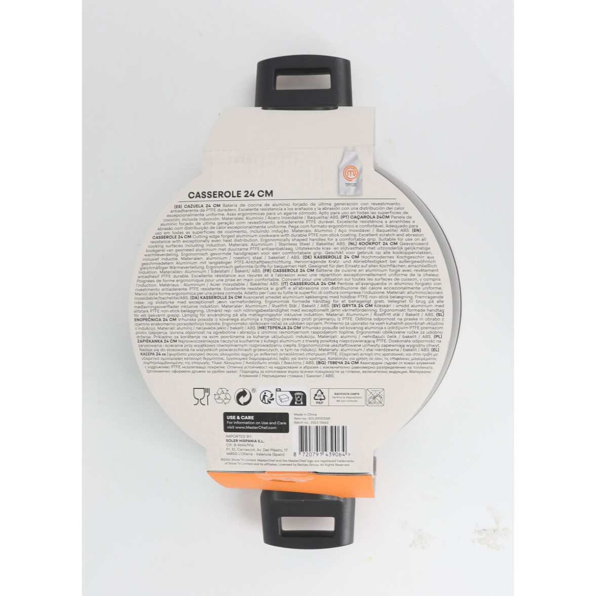 Cacerola Con Tapa MasterChef 24 cm 2,5 mm (4 Unidades) - Imagen 4