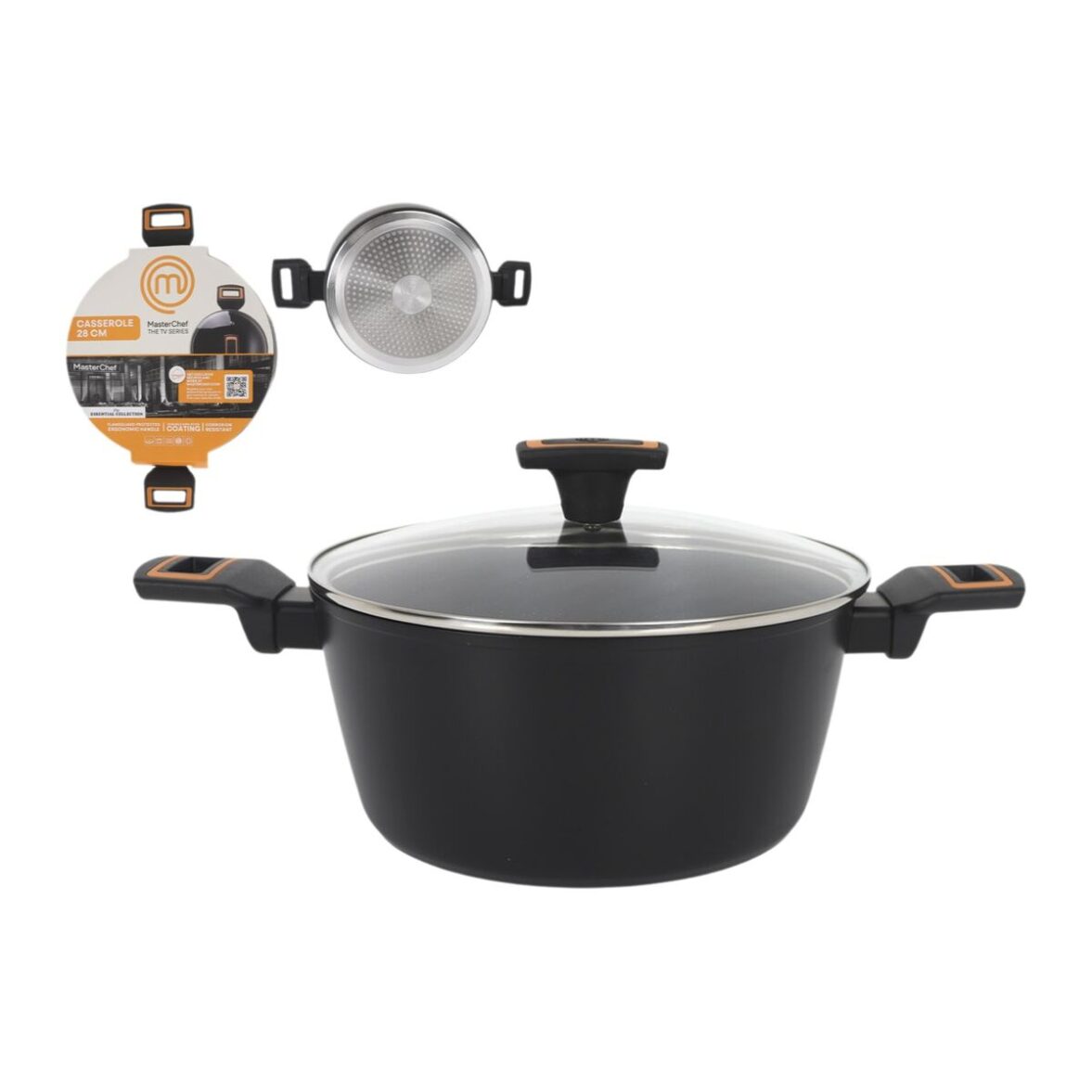 Cacerola Con Tapa MasterChef 28 cm 2,5 mm (4 Unidades) - Imagen 6