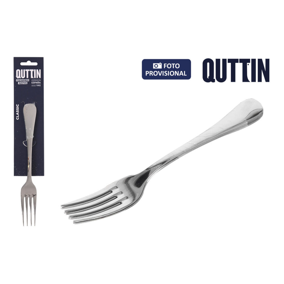Tenedor Quttin Classic 20 x 2,5 cm 2 mm 3 Piezas (12 Unidades) - Imagen 4