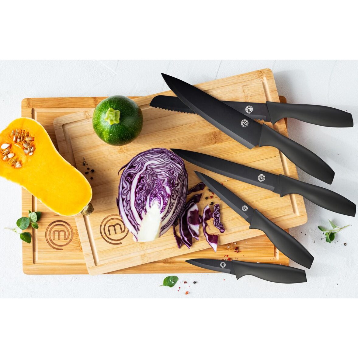 Cuchillo de Cocina MasterChef Negro Plateado 13 cm Multiusos (24 Unidades) - Imagen 4