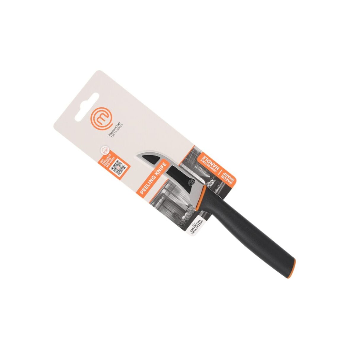 Cuchillo Pelador MasterChef Negro Plateado Acero Inoxidable 7,5 cm (24 Unidades) - Imagen 4