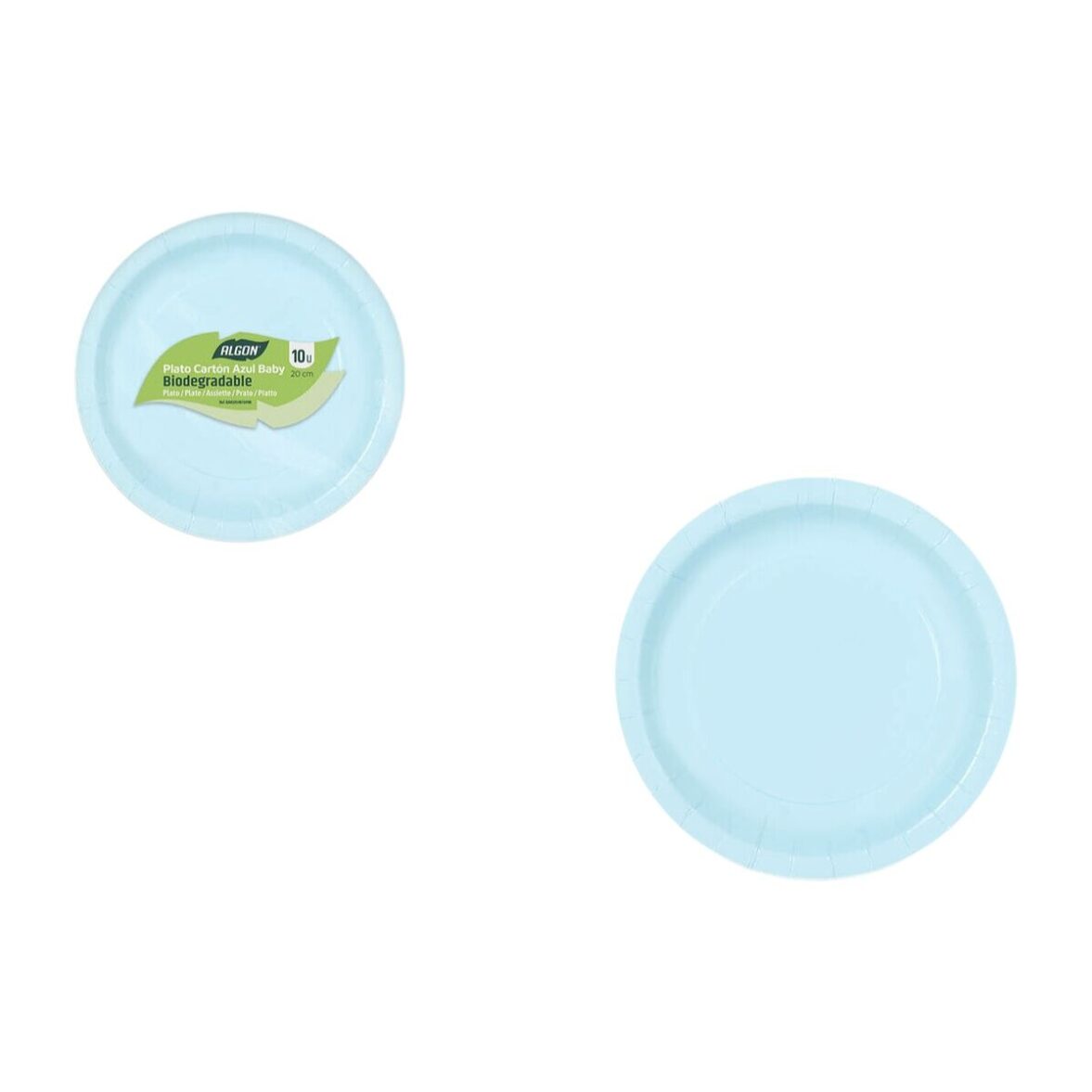 Set de Platos Algon Azul 20 cm 10 Piezas (24 Unidades) - Imagen 3